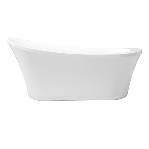 Bathtub, 65 in.L, 29-1/8 in.W, Acrylic, Cahaba, Mfr#: CA401005