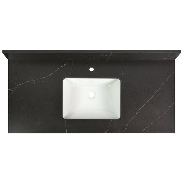 Vanity Top w/Ceramic Basin, 49 x 22 in, Cahaba, Mfr#: CAVT49BB