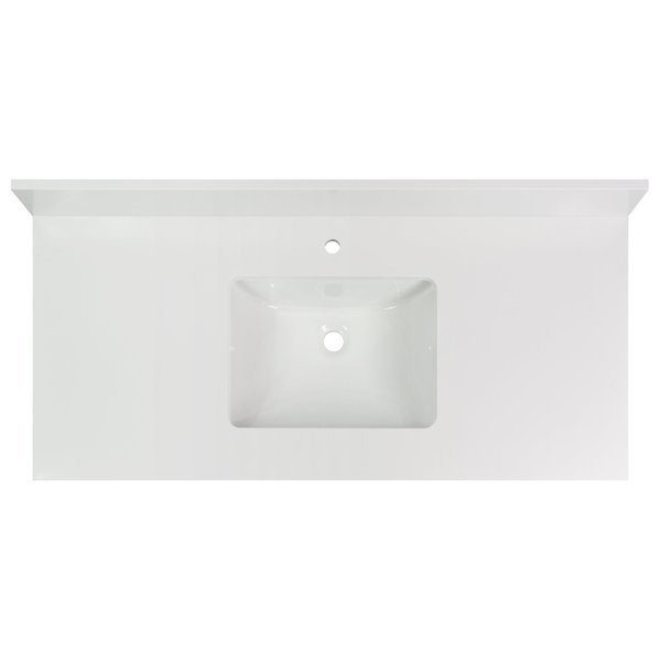 Vanity Top w/Ceramic Basin, 49 x 22 in, Cahaba, Mfr#: CAVT49MF