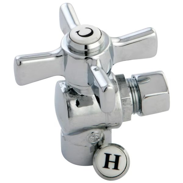 CC43201ZX 1/2" Sweat X 3/8" OD Comp Angle Stop, Millennium, Mfr#: CC43201ZX