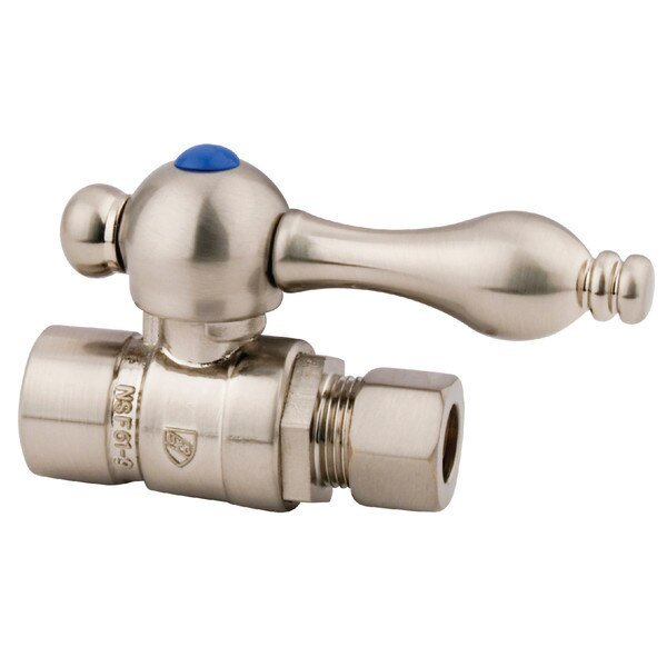 CC43258 1/2" Sweat, 3/8" O.D. Comp Straight Shut-off Valve, Vintage, Mfr#: CC43258