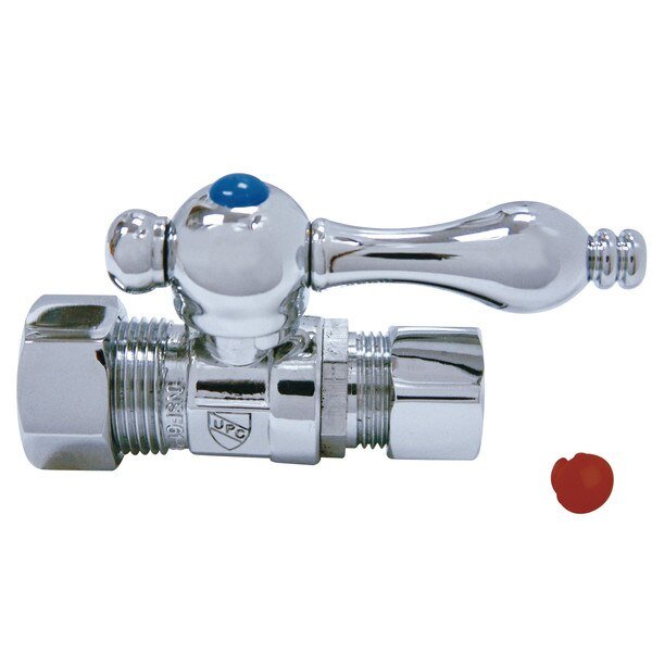CC44451 5/8" OD Comp X 1/2" OD Comp Straight Shut-Off Valve, Vintage, Mfr#: CC44451