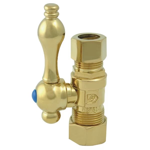 CC44452 5/8" OD Comp X 1/2" OD Comp Straight Shut-Off Valve, Vintage, Mfr#: CC44452
