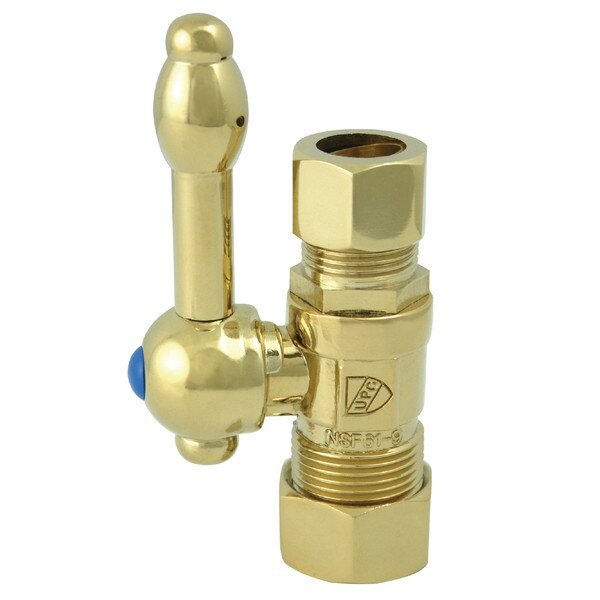 CC44452KL 5/8" OD Comp X 1/2" OD Comp Straight Shut-Off Valve, Vintage, Mfr#: CC44452KL