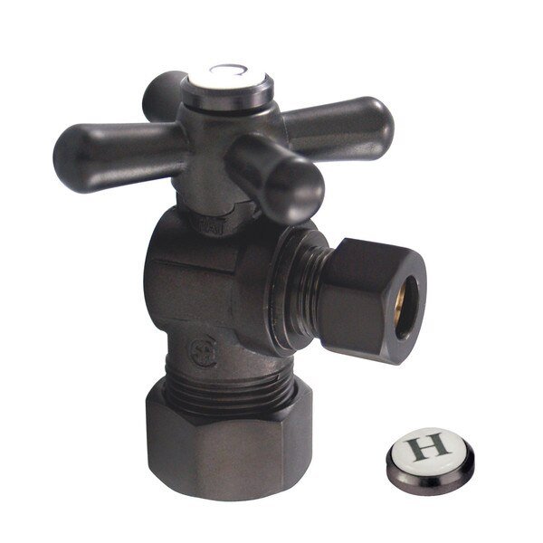 CC53305X 5/8" X 3/8" OD Comp Angle Stop with Handle, Vintage, Mfr#: CC53305X