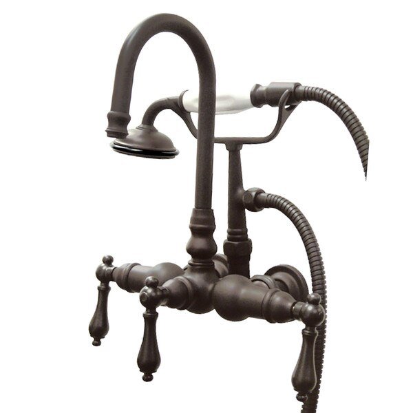 Wall-Mount Clawfoot Tub Faucet, Oil Rubbed Bronze, Tub Wall Mount, Kingston Brass, Mfr#: CC7T5