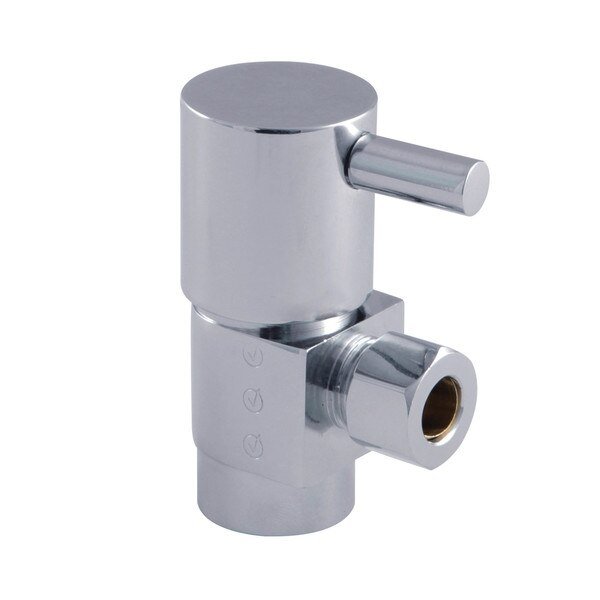 CD43301DL 1/2"IPSx3/8"O.D. Anti-Seize Deluxe Quarter Turn Ceramic Hardisc Cartridge Angle Stop, Concord, Mfr#: CD43301DL