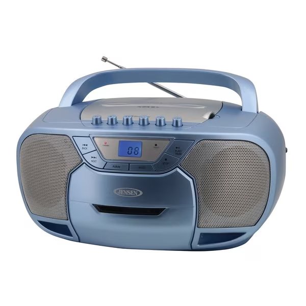 Portable Stereo Bluetooth MP3 CD Cassett, Jensen, Mfr#: CD-590-BL