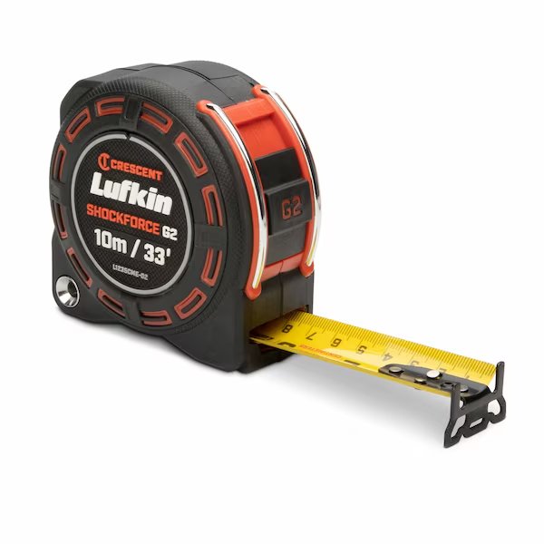 1-1/4" x 10m/33' Shockforce™ G2 Tape Measure, Crescent, Mfr#: L1235CME-02