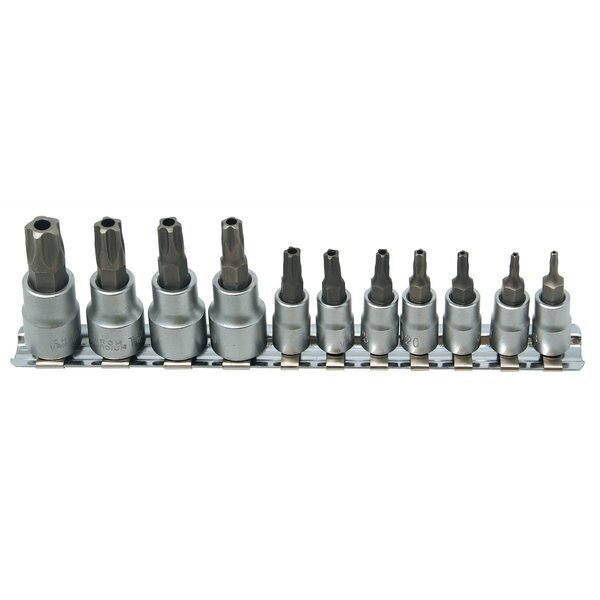 Tamper Proof Socket Set, 5 Point, 11 pcs., Cta Manufacturing, Mfr#: 9680