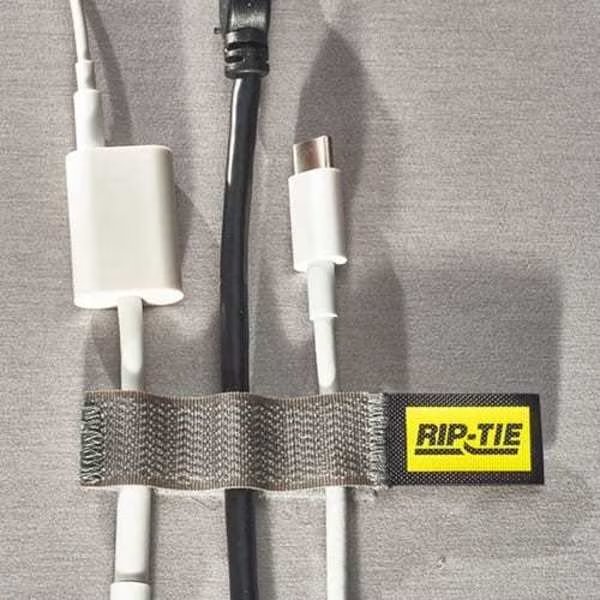 Strap, Adhesive Back, White, PK2, 5/8x4", Rip-Tie, Mfr#: A-04-002-W
