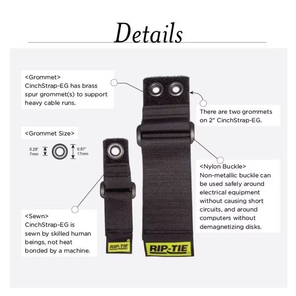 Heavy Duty Strap, Orange, 2"x16", Rip-Tie, Mfr#: OW-16-G1P-O