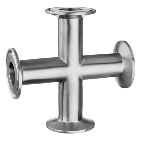 Sanitary Fitting, Quick-Clamp, 304SS, Cross, 2", Usa Industrials, Mfr#: ZUSA-STF-QC-103
