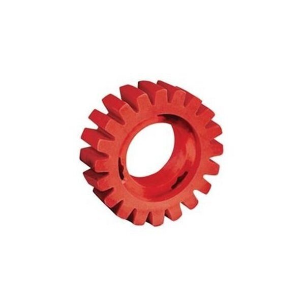 Red-Tred Eraser Wheel, 4" DiameterX1-1/4" Wide, Dynabrade, Mfr#: DYB92255