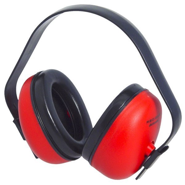 Over-the-Head Ear Muffs, 23, Def-Guard, Red, Radians, Mfr#: DF0310HC