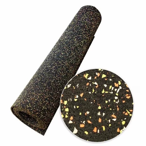 "Elephant Bark" Rubber Flooring - 3/8 in. x 4 ft. x 11ft. - Candy Corn, Rubber-Cal, Mfr#: 03_102