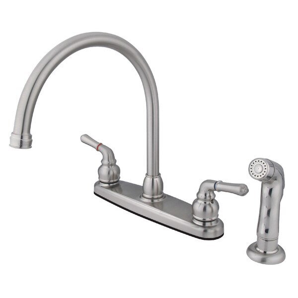 Manual, 8" Mount, 4 Hole FB798SP 8" Centerset Kitchen Faucet with, Magellan, Mfr#: FB798SP