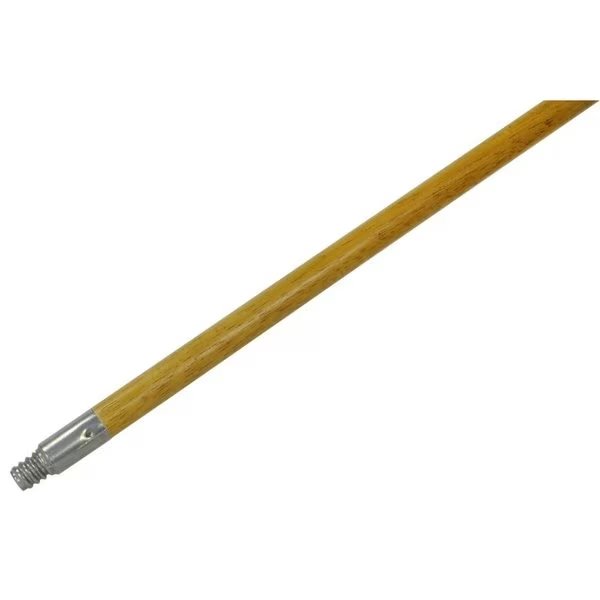 Broom Handle, Wood, 60", Metal Tip, 15/16, Rubbermaid Commercial, Mfr#: FG636400LAC