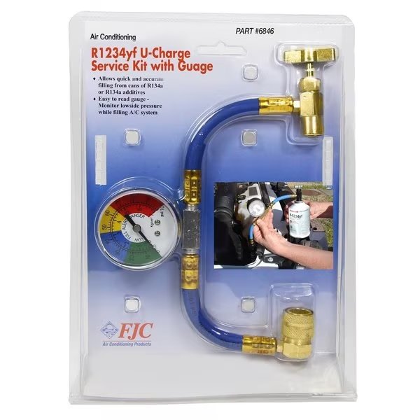 R-1234Yf U-Charge Hose W/Gauge, Fjc, Mfr#: 6846
