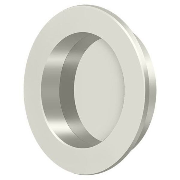 Round Flush Pull Bright Nickel 2-3/8", Deltana, Mfr#: FP238U14
