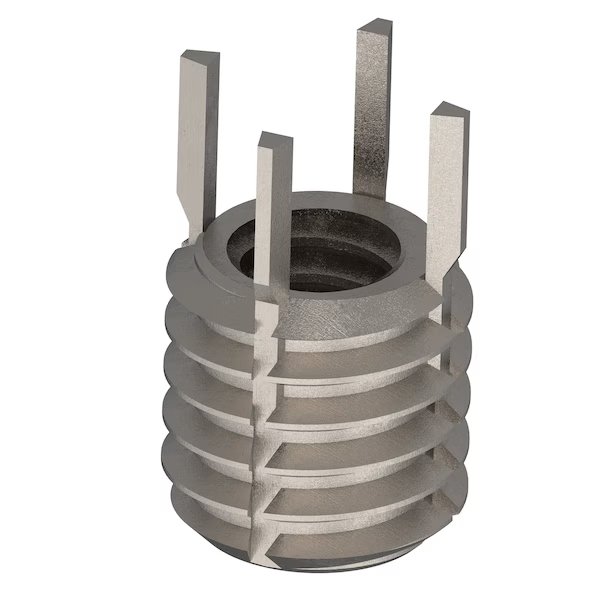 Key Locking Thread Insert, Thin Wall, 4 Keys, 1/4"-20 Int Thrd Sz, 3/8"-16 Ext Thrd Sz, 10 PK, EnjoyTool Select, Mfr#: 217-076322