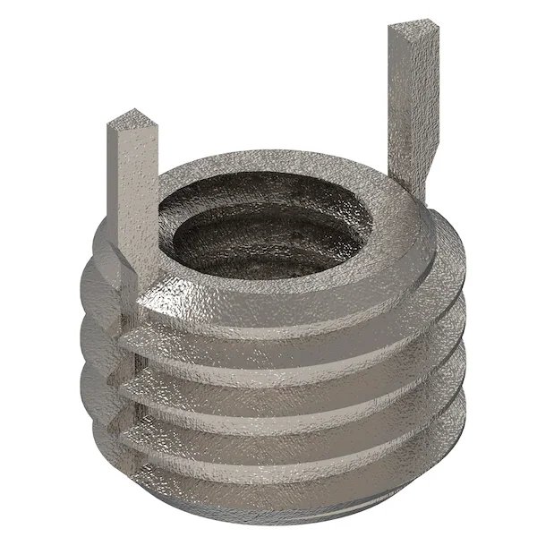 Key Locking Thread Insert, Thin Wall, 2 Keys, #8-32 Int Thrd Sz, 1/4"-28 Ext Thrd Sz, 10 PK, EnjoyTool Select, Mfr#: 217-077286