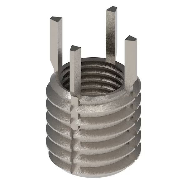 Key Locking Thread Insert, Thin Wall, 4 Keys, 3/8"-24 Int Thrd Sz, 1/2"-13 Ext Thrd Sz, 10 PK, EnjoyTool Select, Mfr#: 217-076524