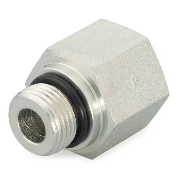Straight, Steel, 1/8 x 1/4 in, SAE x FNPTF, Parker, Mfr#: 2-1/4 F5OG-S