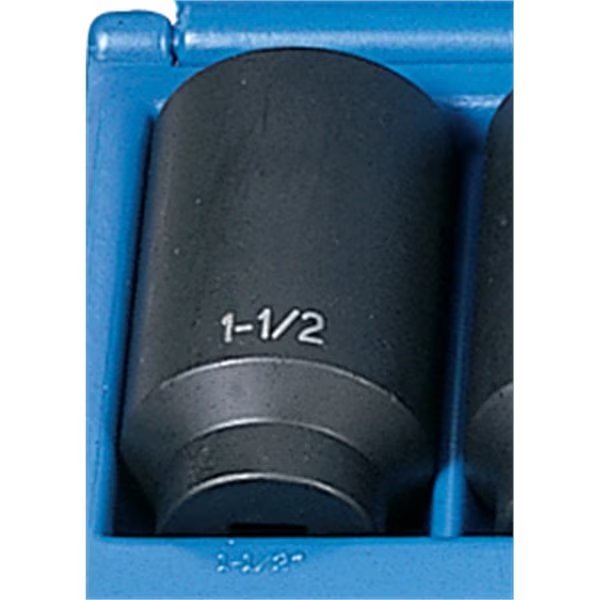 1/2" Drive Impact Socket Chrome plated, Grey Pneumatic, Mfr#: 2048D