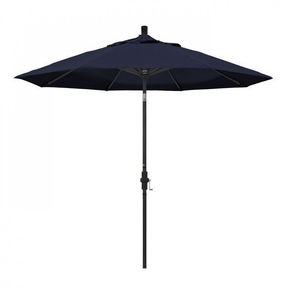 Patio Umbrella, Octagon, 102.38" H, Pacifica Fabric, Navy Blue, California Umbrella, Mfr#: 194061019580
