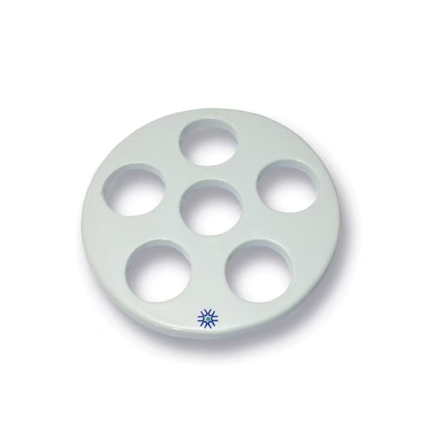 Porcelain Desiccator Plate, Large Holes, , United Scientific, Mfr#: JDP230