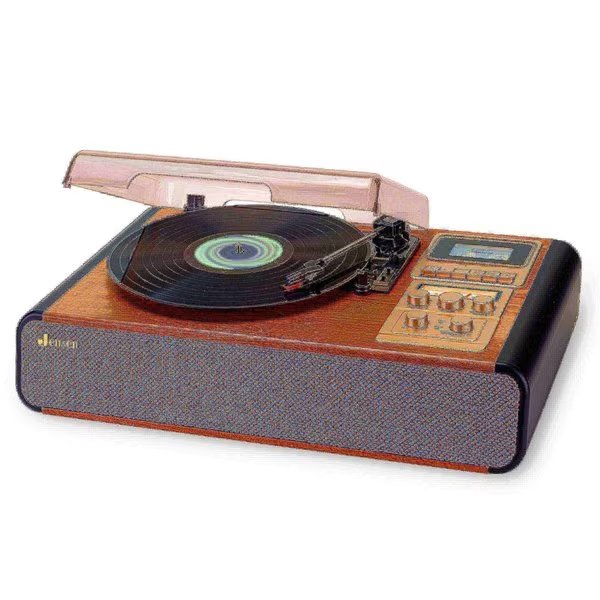 Turntable with Cassette and Radio, Jensen, Mfr#: JTA-385T2