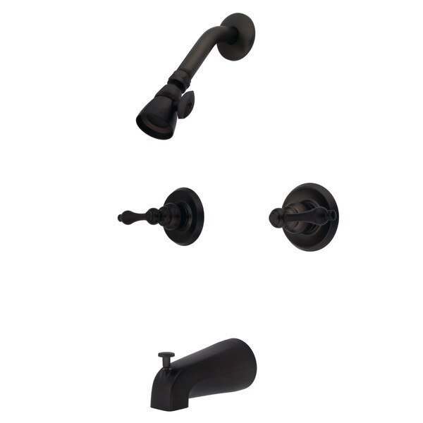Tub and Shower Faucet, Oil Rubbed Bronze, Wall Mount, Kingston Brass, Mfr#: KB245AL