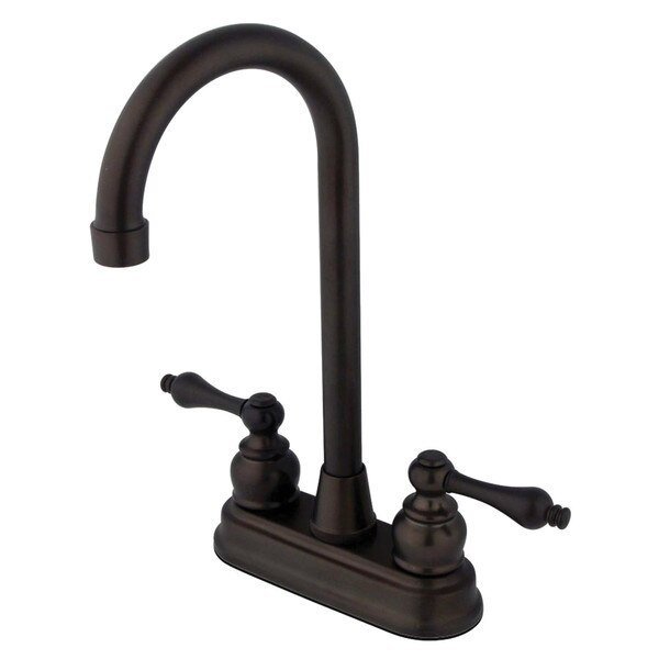 4" Mount, 2 Hole KB495AL 4" Centerset High-Arch Bar Fauce, Victorian, Mfr#: KB495AL