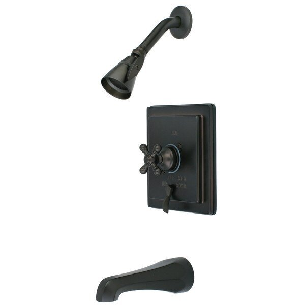 Tub and Shower Faucet, Oil Rubbed Bronze, Wall Mount, Kingston Brass, Mfr#: KB86554BX