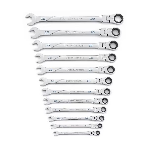 Univ Spline Ratcheting Wrenches, 12 pcs., Kd Tools, Mfr#: 86229