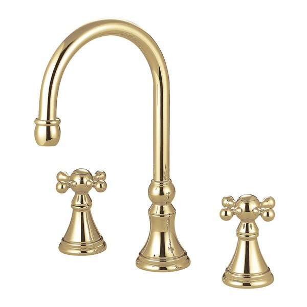 Roman Tub Faucet, Polished Brass, Deck Mount, Kingston Brass, Mfr#: KS2342KX