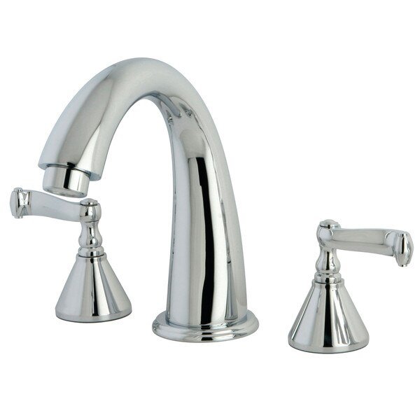 Roman Tub Faucet, Polished Chrome, Deck Mount, Kingston Brass, Mfr#: KS2361FL