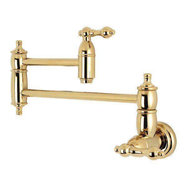 KS3102AL Wall Mount Pot Filler Kitchen Faucet, Restoration, Mfr#: KS3102AL