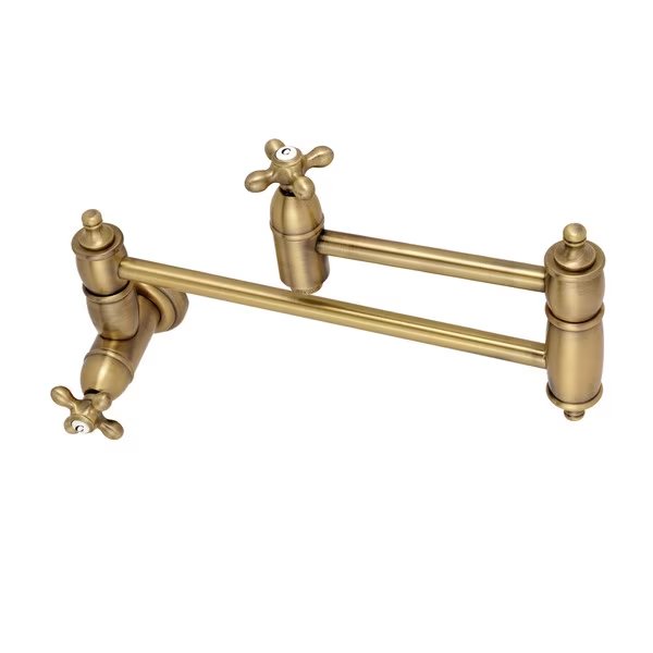 KS3103AX Wall Mount Pot Filler Kitchen Faucet, Restoration, Mfr#: KS3103AX