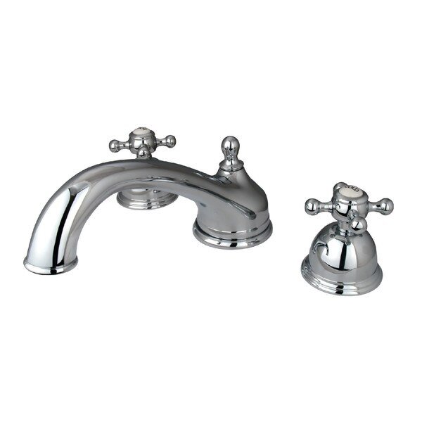 Roman Tub Faucet, Polished Chrome, Deck Mount, Kingston Brass, Mfr#: KS3351BX