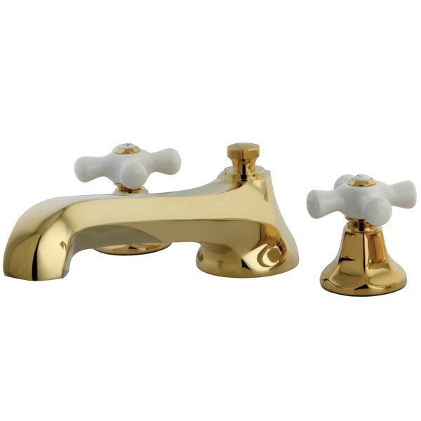 KS4302PX Roman Tub Filler Porcelain Cross Handle, Kingston Brass, Mfr#: KS4302PX