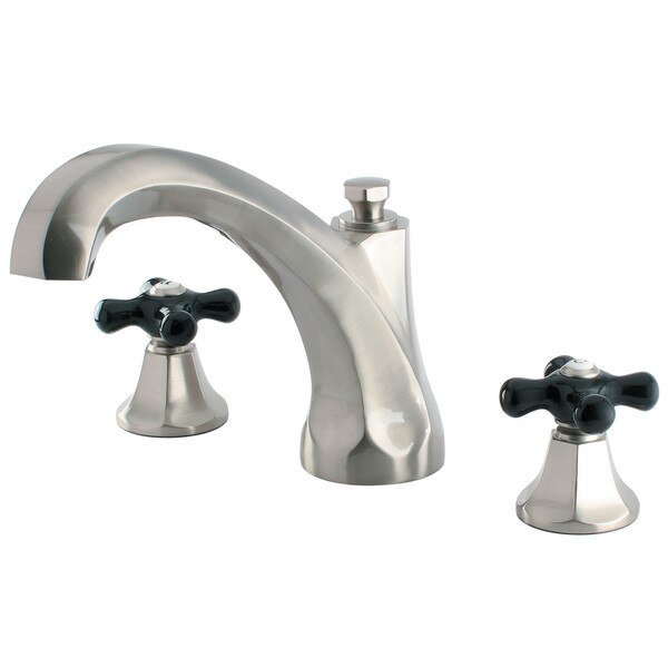 KS4328PKX Roman Tub Filler with Cross Handle, Kingston Brass, Mfr#: KS4328PKX