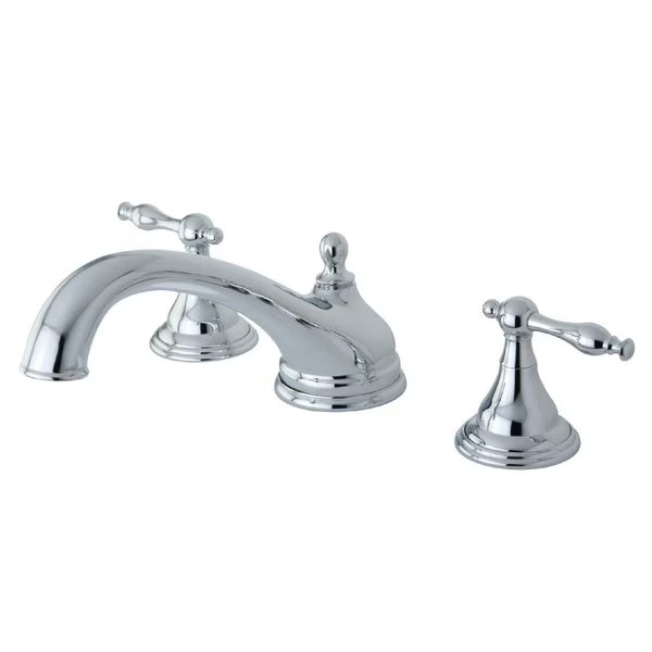Roman Tub Faucet, Polished Chrome, Deck Mount, Kingston Brass, Mfr#: KS5531NL