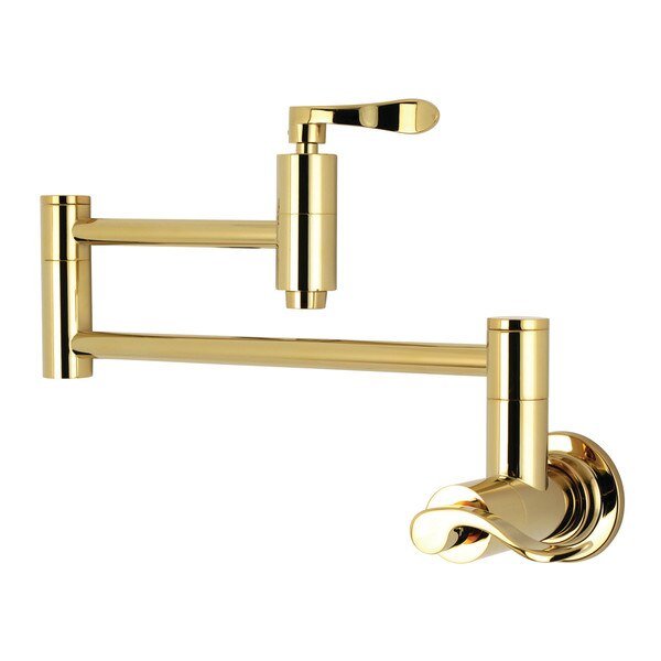 KS8102DFL Wall Mount Pot Filler Kitchen Faucet, Nuwave, Mfr#: KS8102DFL