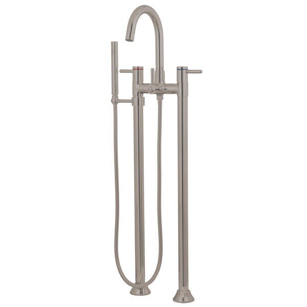 Freestanding Tub Faucet, Brushed Nickel, Freestanding, Kingston Brass, Mfr#: KS8358DL