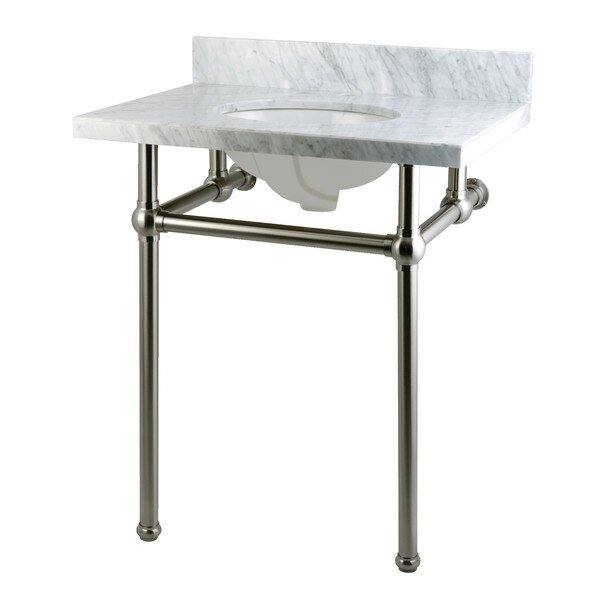 KVPB30MB8 Vanity & Sink with Brass Pedestal, Templeton, Mfr#: KVPB30MB8