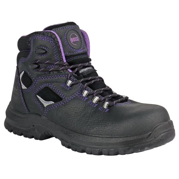 Womens Lacy Black Composite Toe Hiker, , Hoss Boot Co, Mfr#: 70120