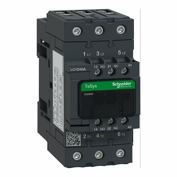 IEC Magnetic Contactor, 3 Poles, 120 V AC, 40 A, Reversing: No, Schneider Electric, Mfr#: LC1D40AG7