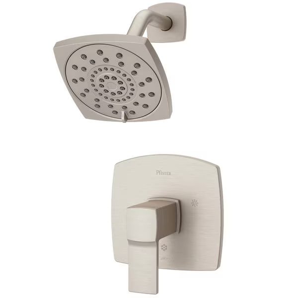Single Handle 2 Hole Deckard Shower Only Trim Kit, Brushed Nic, Brushed Nickel, Pfister, Mfr#: LG89-7DAK